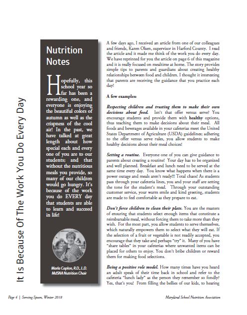 Maryland SNA/Nutrition/welcome back to school preview.JPG